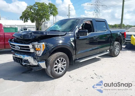 2022 Ford F-150 Lariat из США, поврежденный, VIN 1FTFW1E85NFC31347